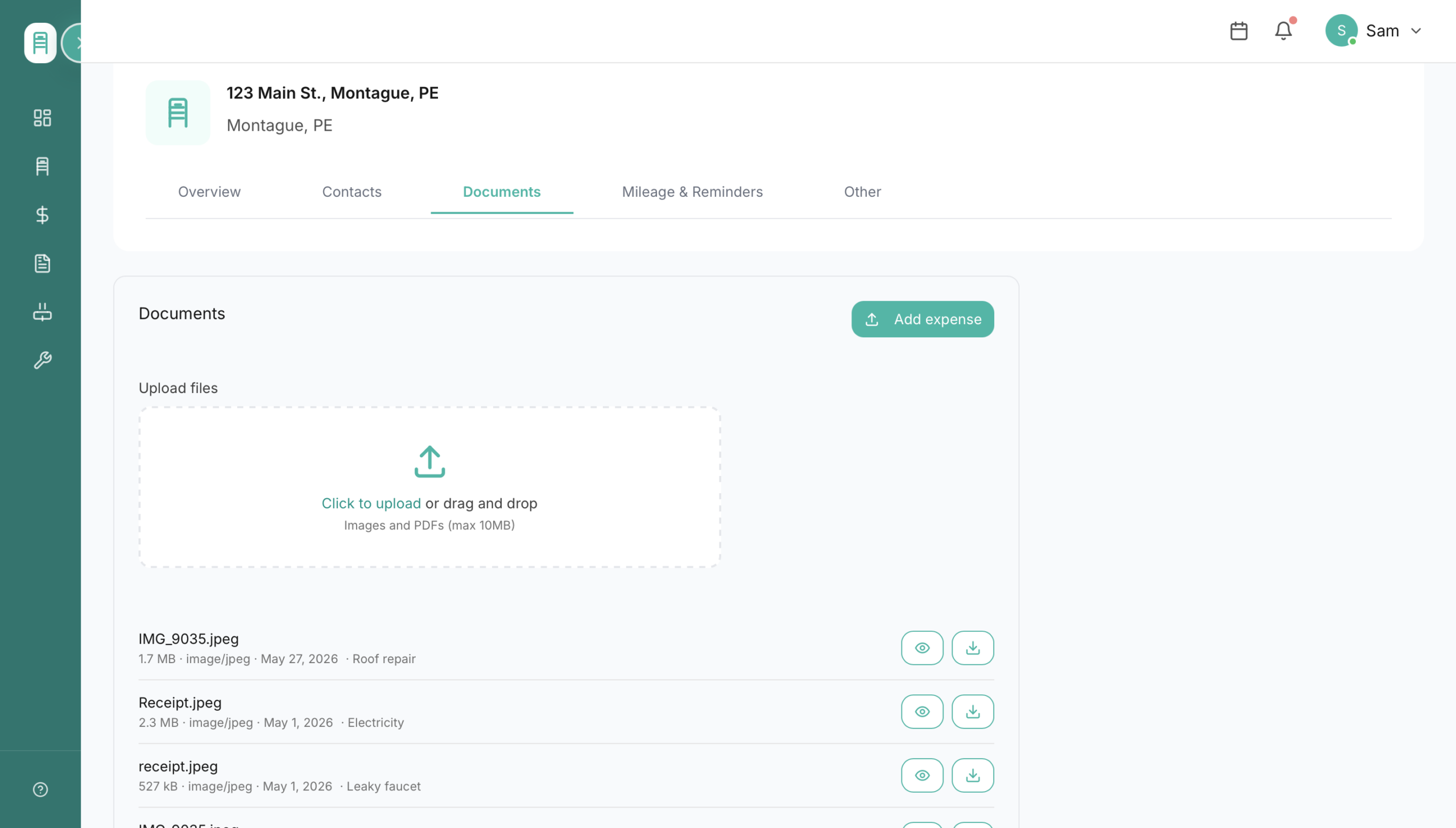 LandlordDesk secure document storage organizing leases, inspection reports, invoices and notices